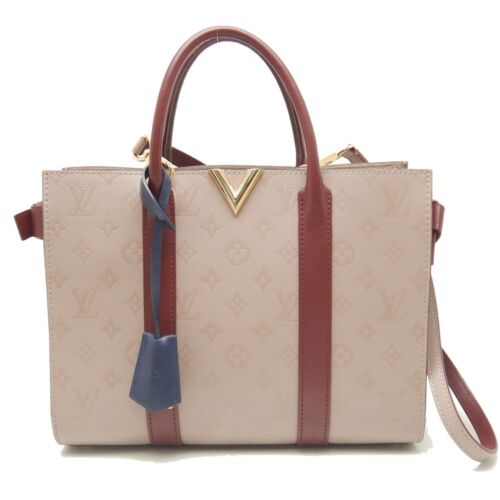 Louis Vuitton Very Tote MM Calf Mastic Resin Beige Hand Bag M42888 RANK AB - Picture 1 of 18
