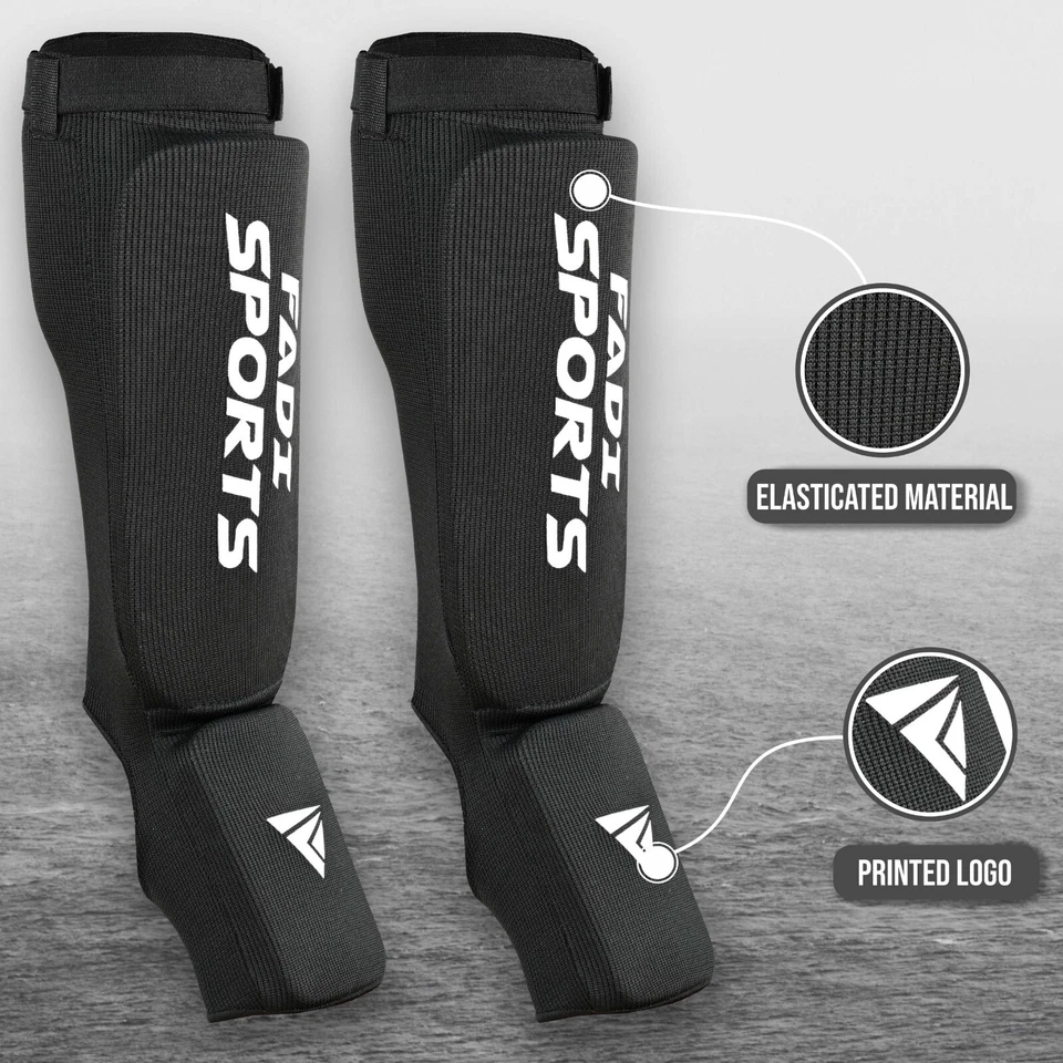 Fadi Muay Thai MMA Espinilla Instep Protectores Kickboxing Almohadillas para Piernas Adulto Unisex Sparring Foto 4 de 4