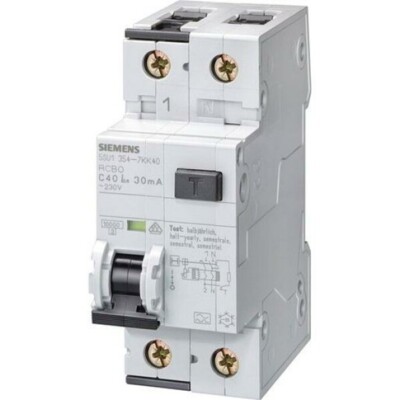 Siemens FI/LS A, 30MA 1+N-P C16 10KA G (5SU1354-7LB16)
