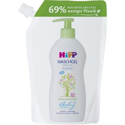 HiPP Organic Waschgel baby body washing gel- REFILL-400ml- FREE SHIPPING
