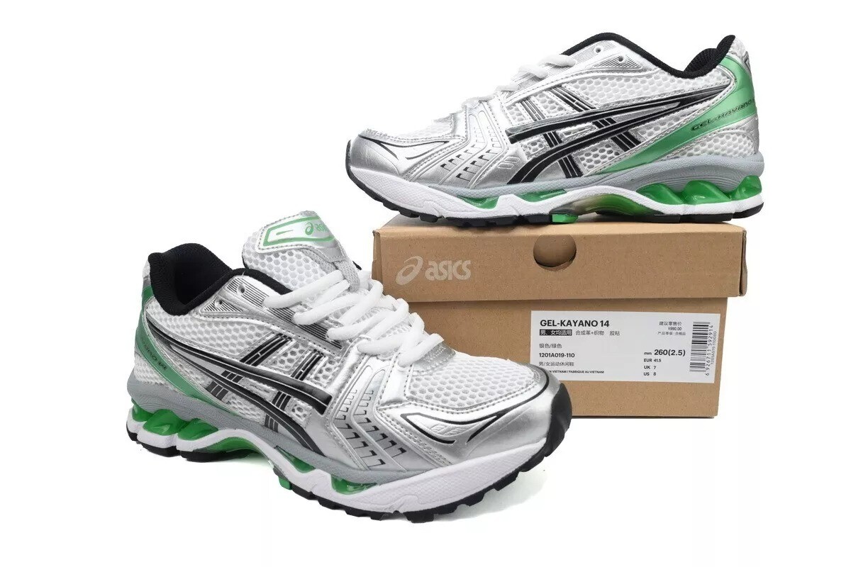 Brand New, Asics Gel Kayano 14 White, Malachite, Green, Men's
