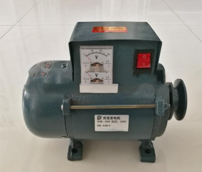 #ad 220v High Power 3500w Small Pulley Belt Dynamo Permanent Magnetic Alternators $256.23