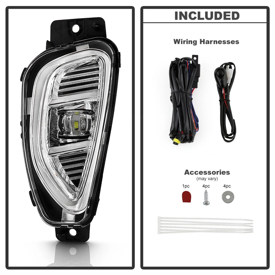 Luces antiniebla LED para parachoques Ford Escape 2020-2022 luces de conducción con interruptor izquierda+derecha Foto 4 de 4