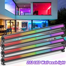 4pcs 252 Led Rgb Wall Wash Light Bar Dmx Stage Dj Bar Light Strobe Beam Lighting