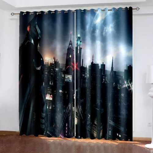 Tende oscuranti 3D per ragazzi camera da letto Batman tende anello termico occhiello superiore regalo - Foto 34 di 35