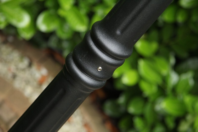 Lampada da giardino nera in stile candelabro foto 5