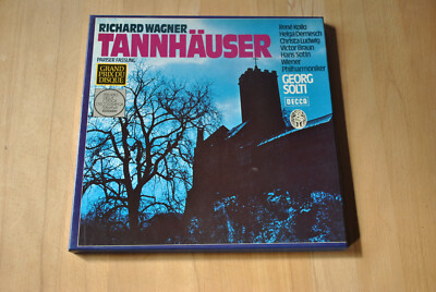Wagner Tannhäuser SOLTI KOLLO DERNESCH 4 LP Box Decca 6.35193 HF STEREO Vinyl