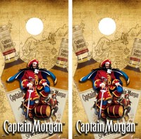 Captain Morgan Spiced Rum Old World Cornhole Board Wrap Decals Free Squeegee Captain Morgan Spiced Rum Old World Cornhole Board Wrap Decals Free Squeegee