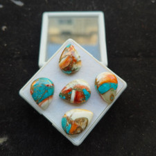  WHOLESALE NATURAL OYSTER COPPER TURQUOISE CABOCHON PEAR SHAPE LOOSE GEMSTONE