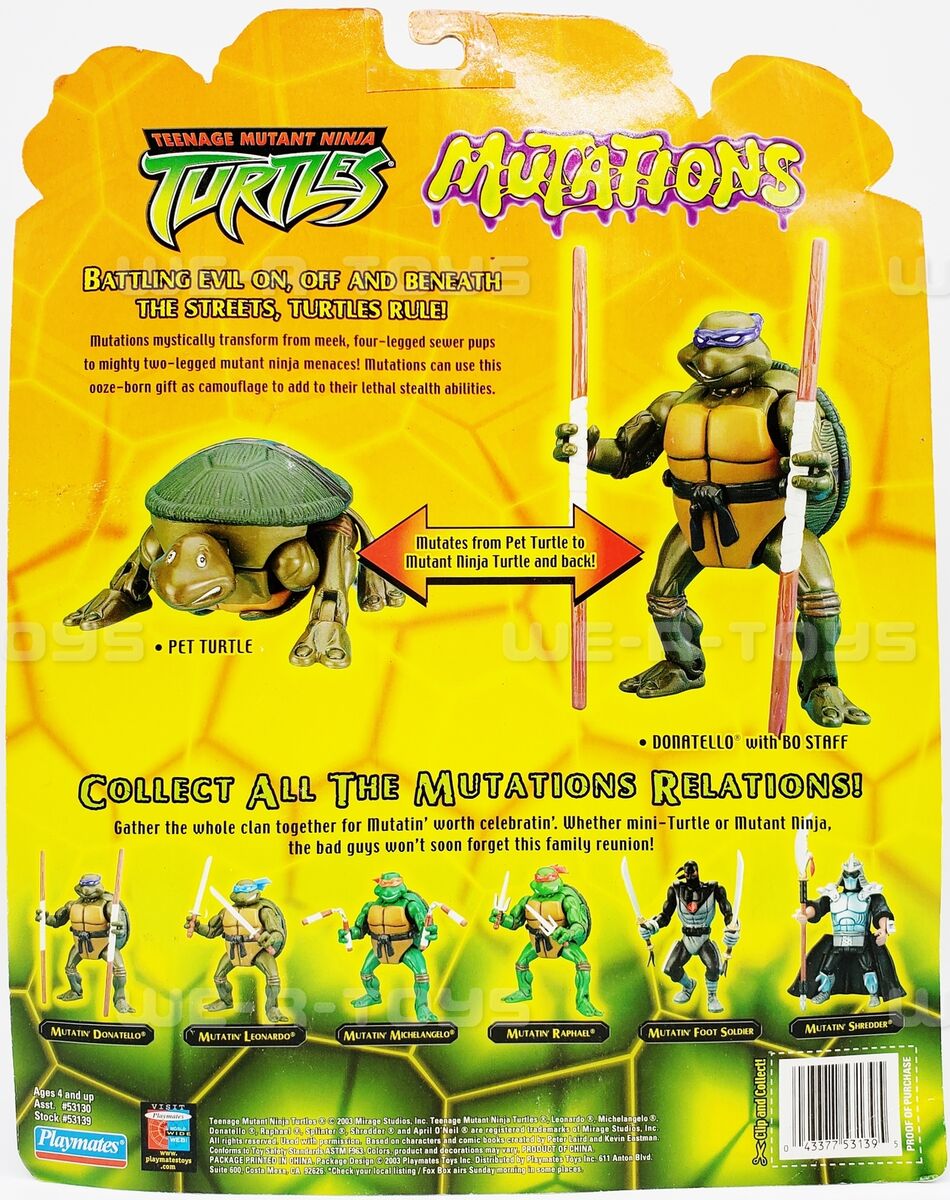 TMNT Mutations Series Mutatin' Donatello Figure Playmates TMNT Mutations Series Mutatin' Donatello Figure Playmates
