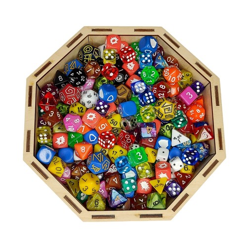 Octagon Dice Tray, Pit of Despair Rolling Tray for D&D Tabletop Board Games Gift - Picture 2 of 4