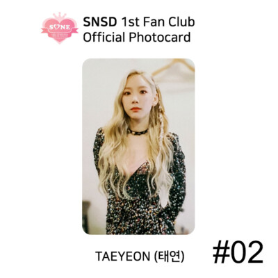 TAEYEON トレカ ‘Sone SNSD Girls' Generation 1st Fan Club SONE Official Photocard KPOP K