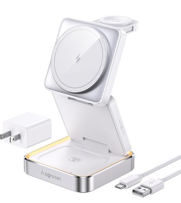 Wireless Charger 3 in 1, Foldable Wireless Charging Station