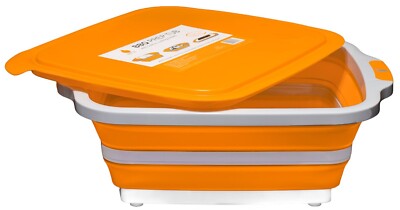 DRIPEZ BBQ Prep Tub With Lid And Built-in Cutting Board Foldable Design ORIGINAL