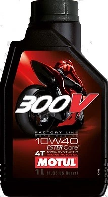 MOTUL Huile moteur 300V ROAD RACING 10W40 moto route scooter ESTER Core® 1 litre - Photo 1/1