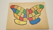 WOODEN ALPHABET PUZZLE/CHILDREN'S BRAIN DEVELOPMENT/EDUCATIONAL/LEARNING