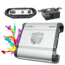 Car Amplifiers - ST-2000.1 1550 Watt Monoblock Sub Amp 1/2/4 Ohm + Bass Knob