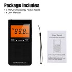NOAA AM FM Radio | Battery Operated | Portable | Black | AM/FM | Auto ...