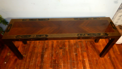 Vintage Et Cetera Drexel Chinoiserie Style Sofa Hall Console Table