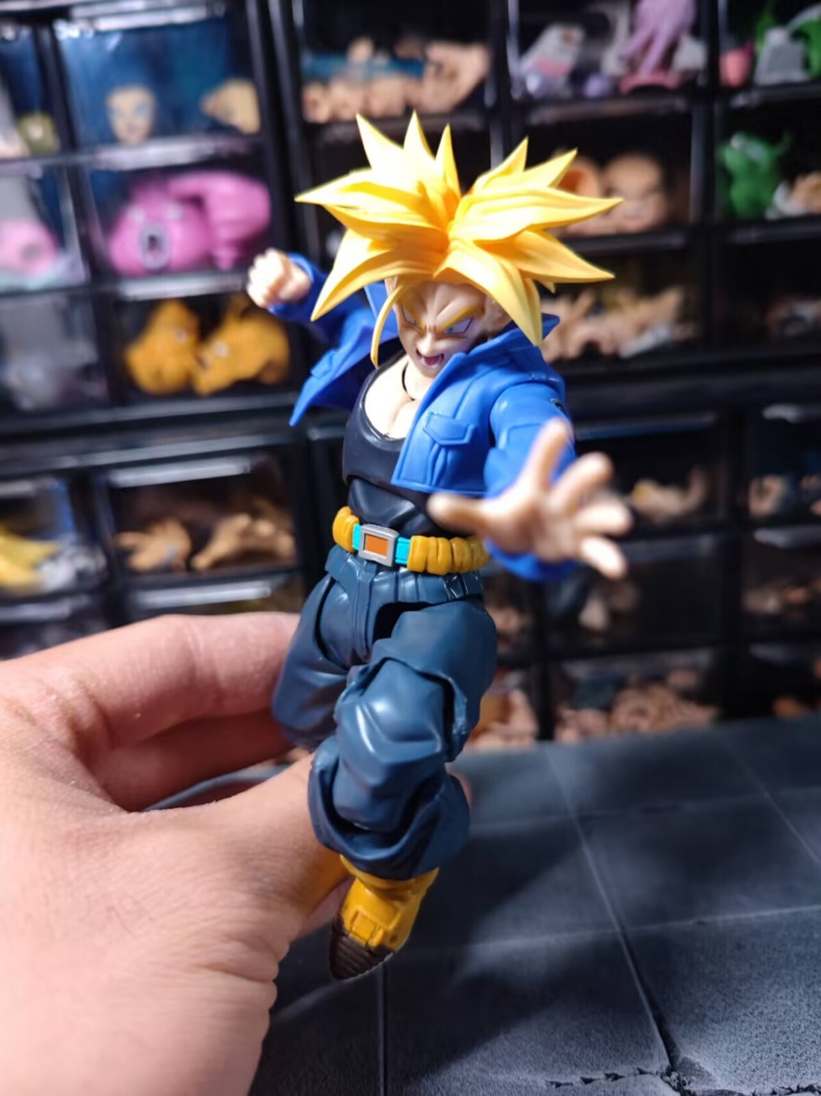 CUSTOM Dragon Ball Z S.H.Figuarts Super Saiyan Trunks head in stock eBay