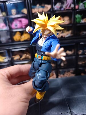 CUSTOM Dragon Ball Z S.H.Figuarts Super Saiyan Trunks head in stock