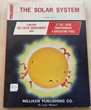 Vintage Milliken The Solar System Color Transparency Book PB 1968 Teacher Space
