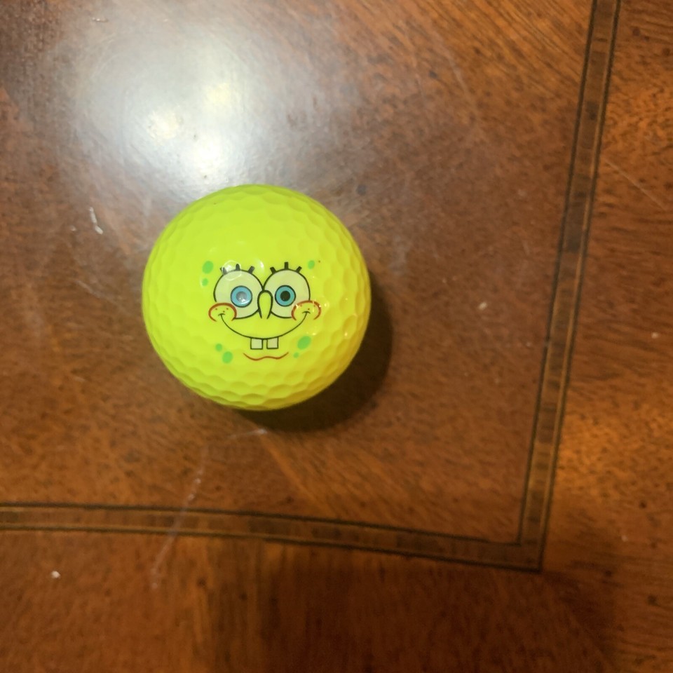 Wilson SpongeBob Squarepants Golf Balls Pack of 5 Nickelodeon Yellow