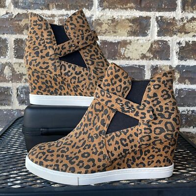 Leopard Print Ccocci Zoey Wedge Sneaker Zoey Wedge Sneaker On Sale