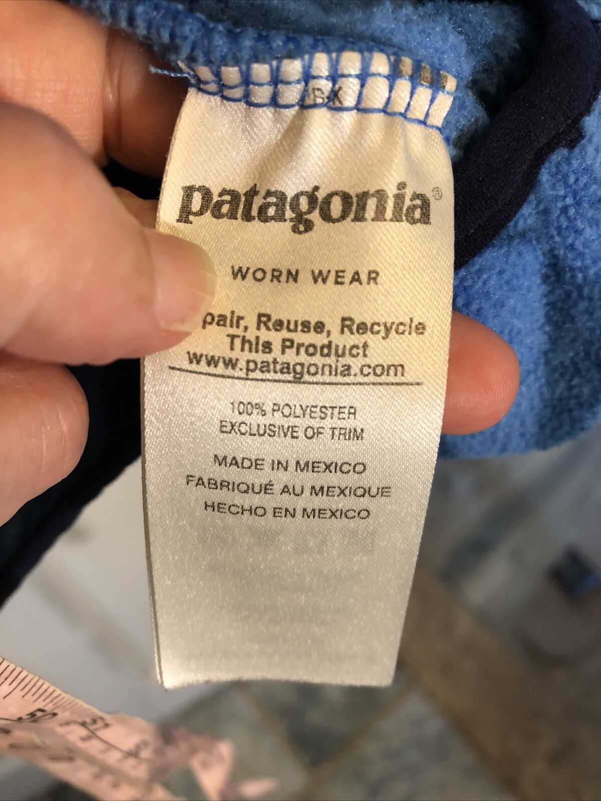 69. Patagonia Vintage 90s Printed Snap T Fleece P… - image 4