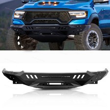 Steel Front Winch Bumper Assembly W Led Lights Fits Dodge Ram 1500 2019-2023