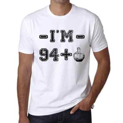 ULTRABASIC Herren T-Shirt 95 Jahre Ich bin 94 + Major 95 Years I'm 94 + A