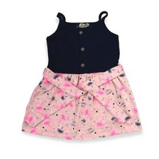 Girls 10 Pack/2 Colours Dress (2y-7y) Flamingo Patterned Pink Lilac Wholesale UK