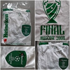 T-shirt Maglietta Pubblicitaria Birra Heineken Finale Champions Mosca 2008 Tg.M