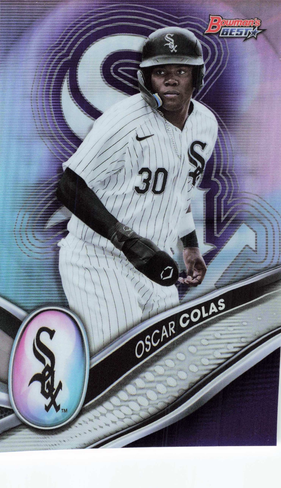 2022 Bowman's Best #TP-28 Oscar Colas Top Prospects Purple Refractor #/250