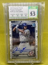 2020 Bowman Chrome #CPACG Chris Gittens prospects RC rookie auto PSA 9 #S1832