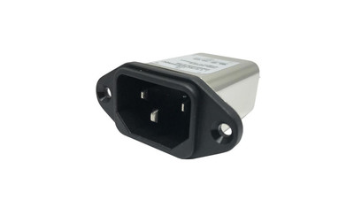 Złącze zasilające AC męskie 6A 250VAC C14 (E) 780uH FN9222R-6-06