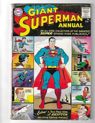 Superman Annual #1 G+ (2.5) Summer 1960 Pretty Nice Copy!
