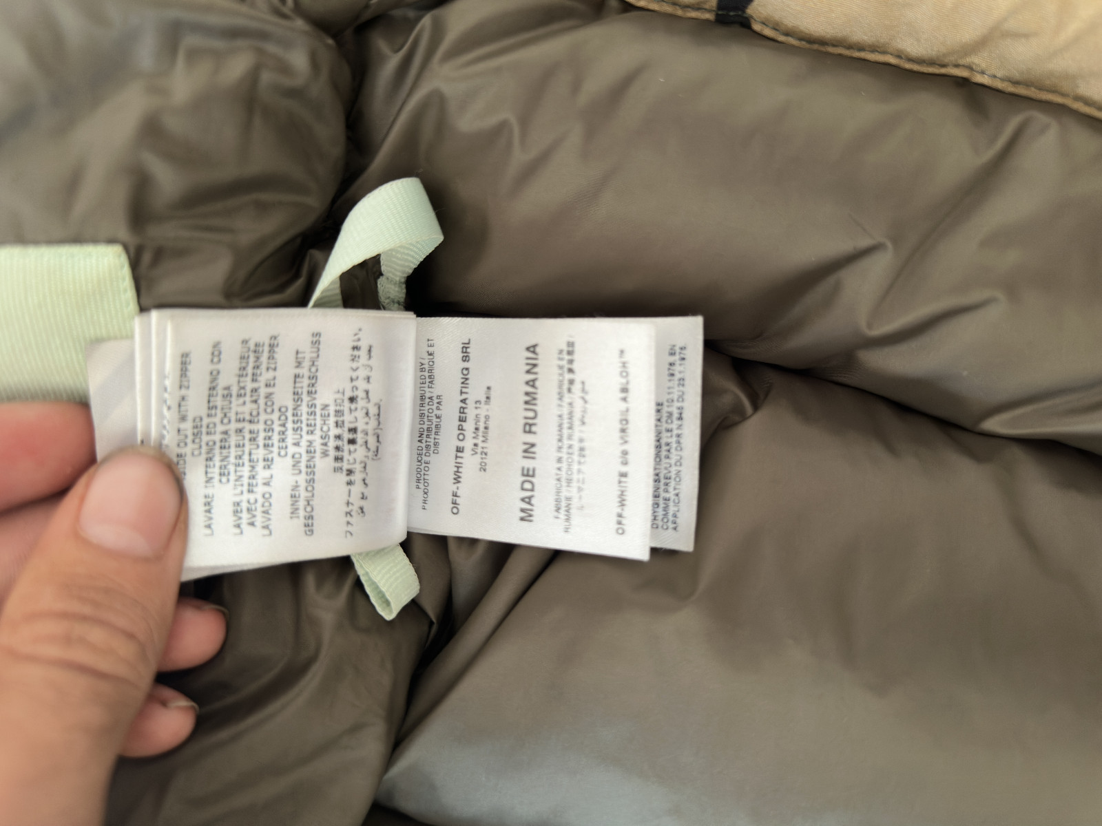 off white camo puffer jacket - image 6