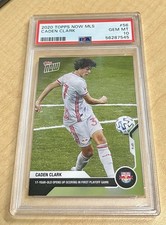 2020 Topps Now MLS Soccer Caden Clark #56 RC Rookie Card Graded PSA 10. rookie card picture