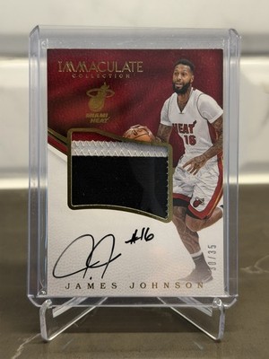 2016-17 Panini Immaculate - Premium Patches James Johnson #PP-JJ /35 (MEM, AU)
