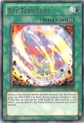 3 x Xyz Territory - PHSW-EN088 - Rare - 1st Edition Near Mint, English YGO