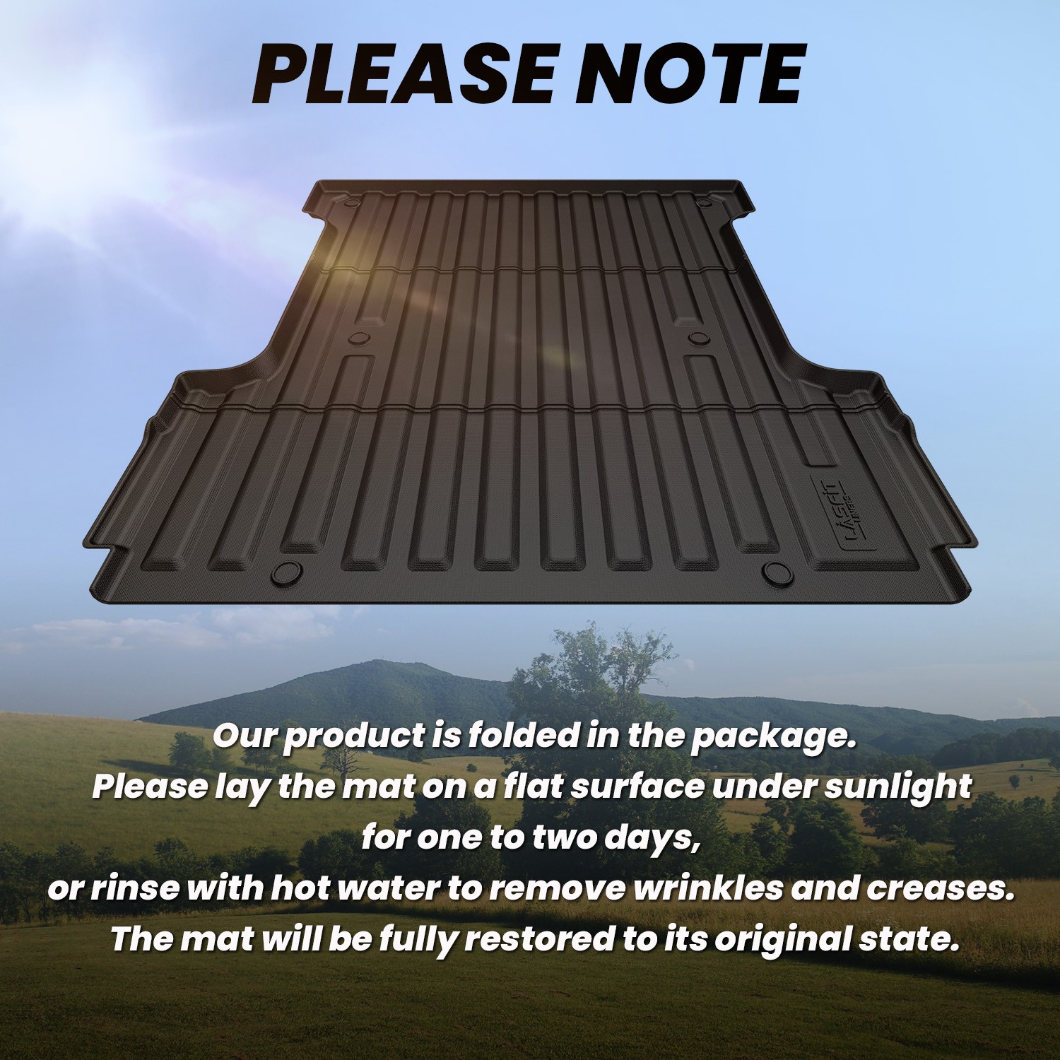 LASFIT 5.5 FT Truck Bed Mat for Ford F-150 2024-2026 Waterproof Truck Bed Liner