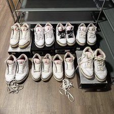 Air Jordan 3 White Cement Restoration Lot x8 ...