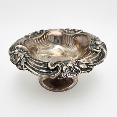 #ad Whiting Sterling Silver Art Nouveau Footed Compote 5.75quot; dia 112g A36877 $475.00