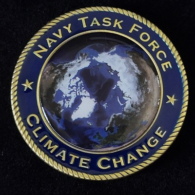 #ad United States Navy Challenge Coin Navy Task Force Climate Change Oceanographer $8.95