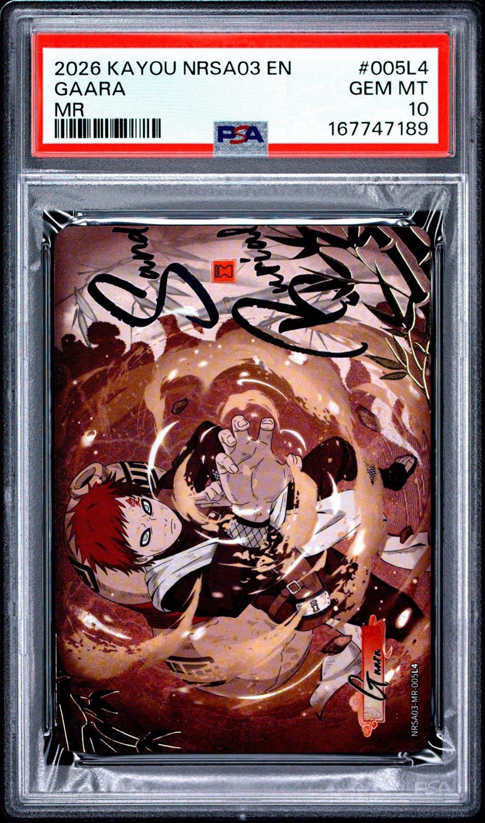 2026 KAYOU NARUTO NRSA03-MR-005L4 GAARA SAND BURIAL MR PSA 10