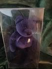 Ty Beanie Babies Princess Diana Purple Bear Plush Display Case 1997 Vintage