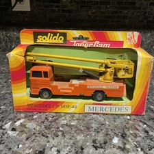 Solido Mercedes 1418 46 Truck Grue 1960 Gru Elevatrice Con Cestello Reportage Televise 1:55 358