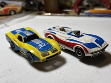 AFX Corvette Slot Car Pair