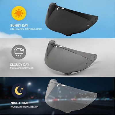 HJ-38 Photochromic Face Shield Helmet Visor for HJ38 i71 | eBay